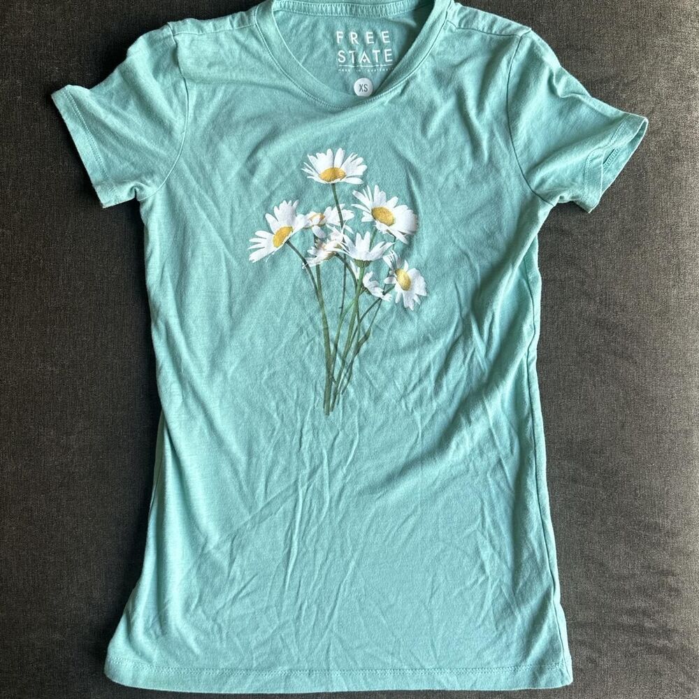 Unbranded Women's Blue and Green Shirt